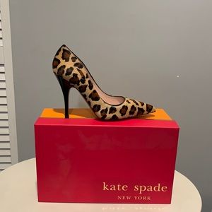 💕Kate Spade Haircalf Camel/Black Leopard High Heels